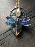 Dragonfly and Labradorite Necklace