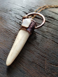 Antler Tip with Moonstone Pendant