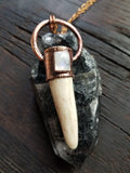 Antler Tip with Moonstone Pendant
