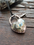 Labradorite Heart with Key