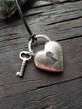 Labradorite Heart with Key