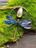 Dragonfly and Labradorite Necklace