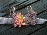 Lace Rose Earrings