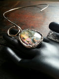 Labradorite Pendant with Silver Finish