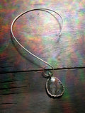 Labradorite Pendant with Silver Finish
