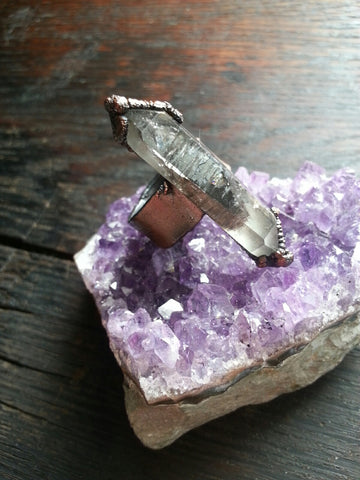 Tibetan Ghost Quartz Ring