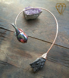 Rhinoceros Beetle and Kyanite Neck Loop